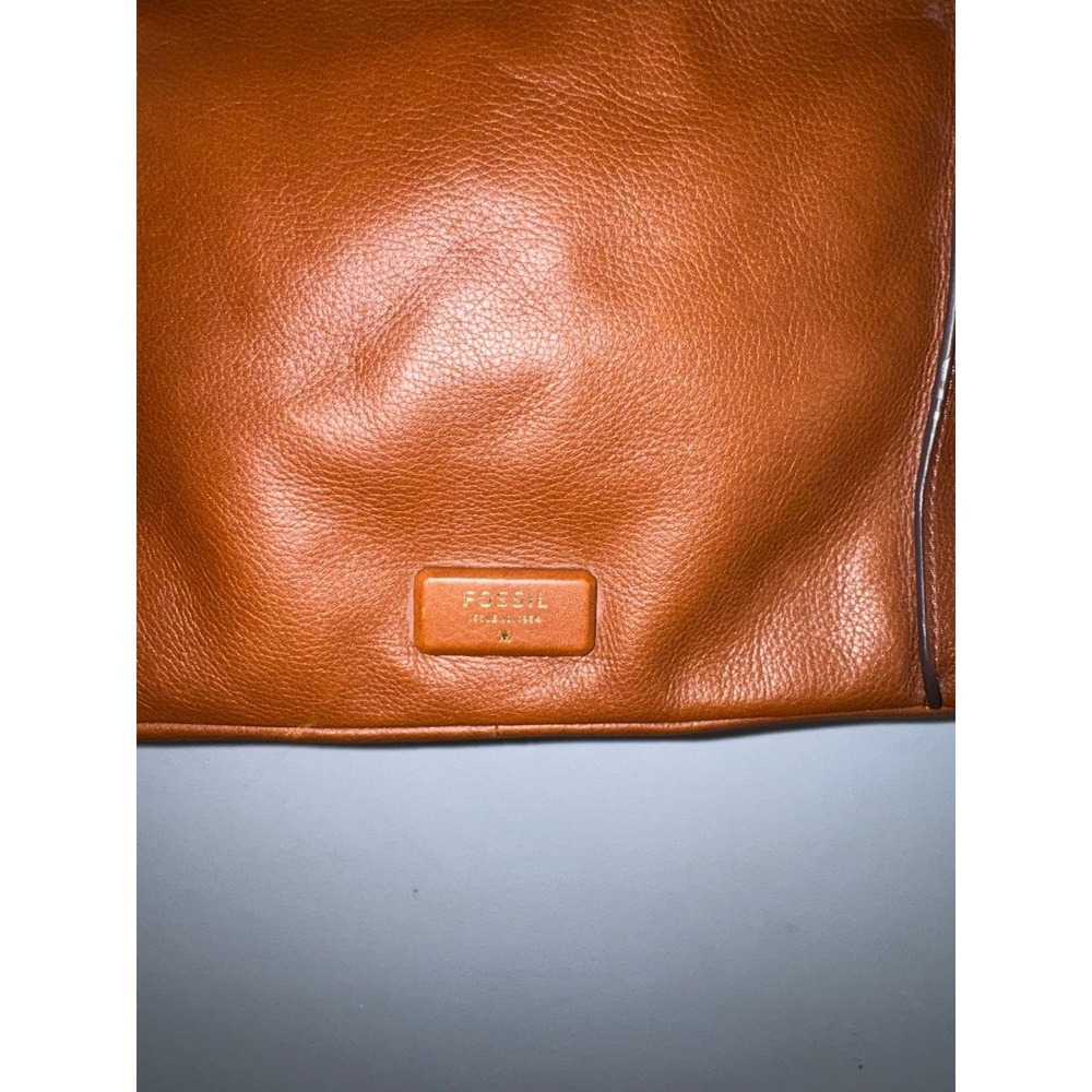 Fossil Emmerson crossbody shoulder handbag brown leather with handles - Picture 2 of 11